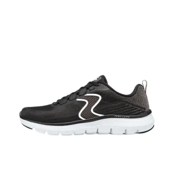Skechers Flex Advantage 5.0 Abrasion Resistant Low Top Casual Shoes Men's Black White