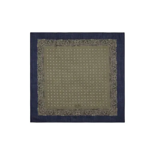 Loro Piana Wool Knit Scarves Men's Juice Green