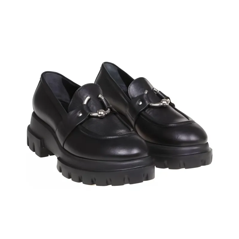 AGL Monique Chunky Sole Leather Loafers Women's-1