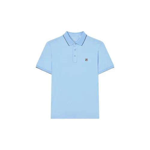 FILA Polo Shirt Men's Light Bright Blue