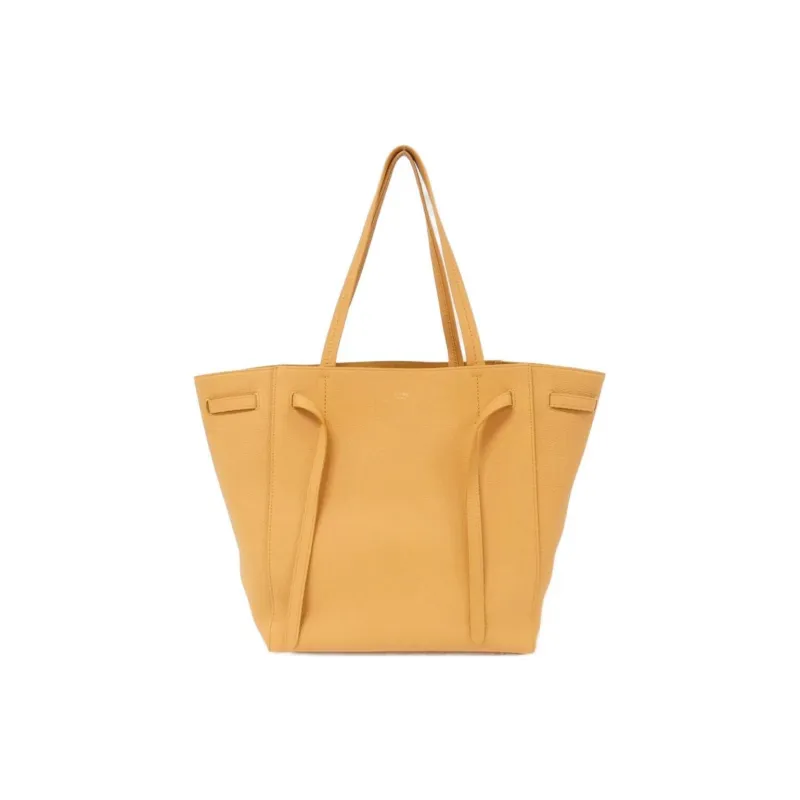 CELINE Calfskin Shoulder Bag Small Size Unisex Orange-0