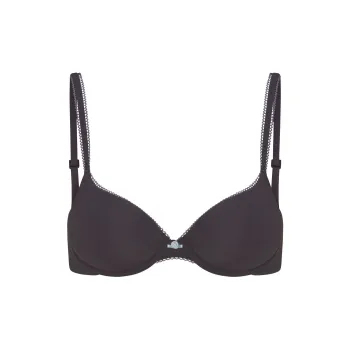 SKIMS Valentine's Day Collection SS25 FITS EVERYBODY PICOT PUSH-UP BRA Bra Women's Ash Contrast/Gray Contrast