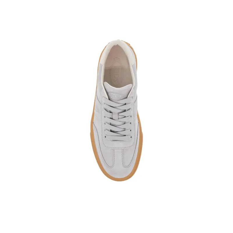 TOD'S Round Toe Lace Up Sneakers-4