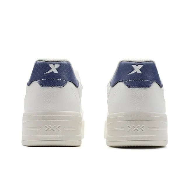 XTEP Air Force One Coverage Anti-Slip And Wear-Resistant Low-Top Skateboard Shoes Men's Sail White With Smoky Purple-4