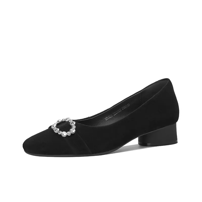 XICUNMINGWU Block Heel High Heels Women's-1