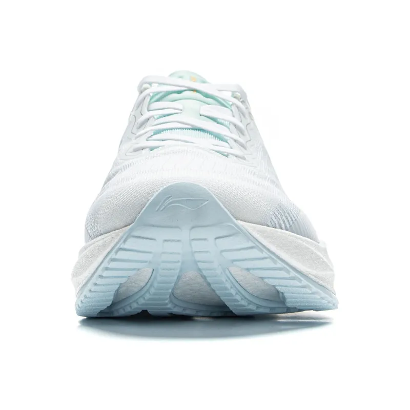 LiNing Super-Light 22 Cushioning Anti-Slip Wear-Resistant Breathability Low-Top Running Shoes Men's White Green Gray-4