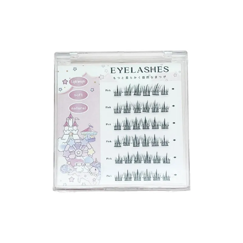 JINGLINGLONG Glue-Free Self-Adhesive False Eyelashes For Women's-Natural C Curl No Need To Remove Or Replace Segmented-0