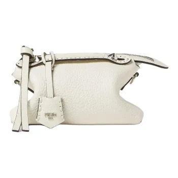 FENDI By The Way Series Calfskin Single Price Crossbody Handbag Mini Women's White
