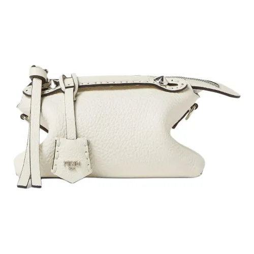 FENDI By The Way Series Calfskin Single Price Crossbody Handbag Mini Women's White