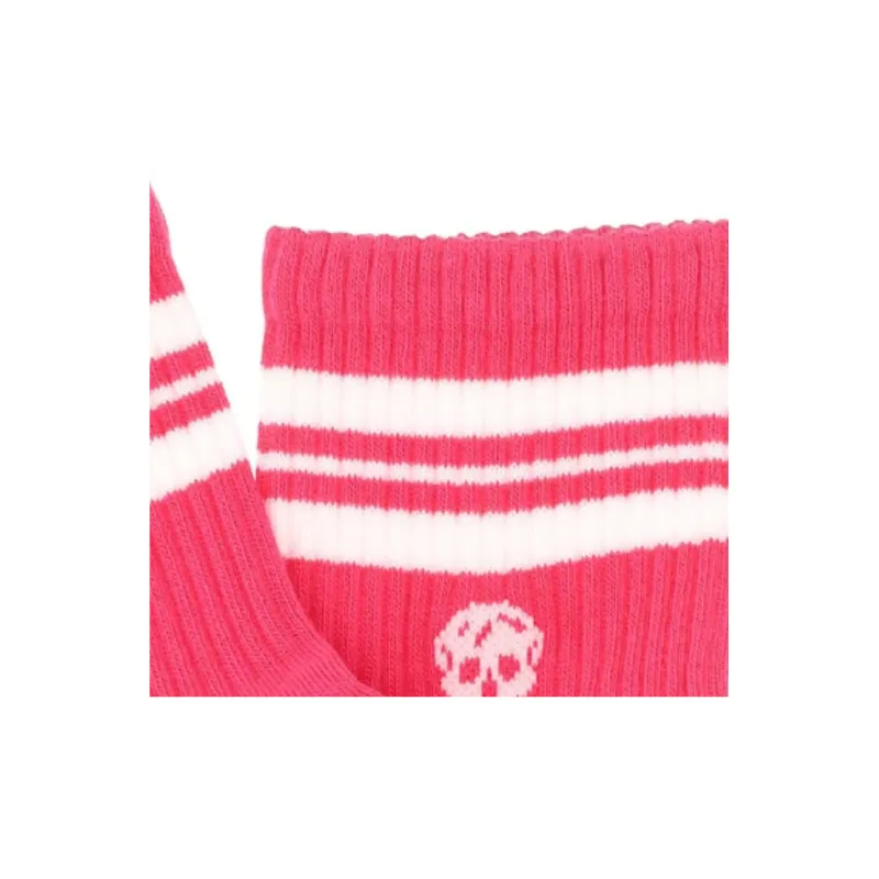 Alexander McQueen SS23 Mid Calf Socks Women's 1 Pack Pink-3