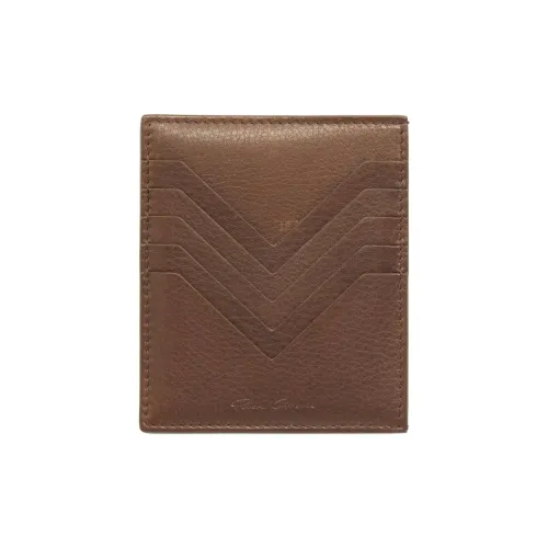 RICK OWENS/RO Calfskin Card Holder Men's Brown