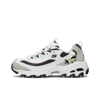 Skechers Anti Slip Wear Resistant Low Top Chunky Sneakers Women's White Gray Asia Version