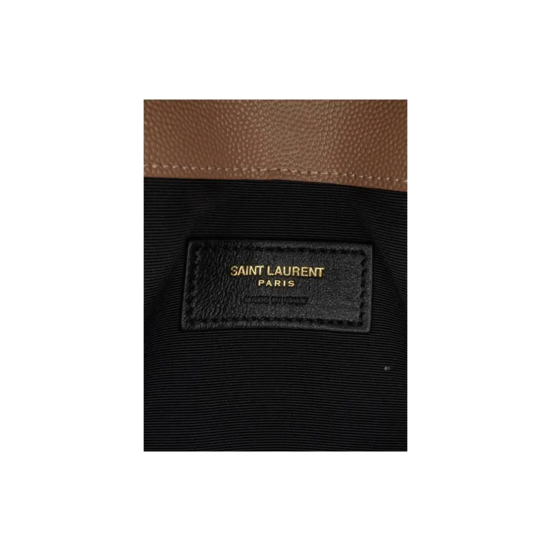 SAINT LAURENT 2023 Grain De Poudre Uptown Pouch Clutch Bag-4