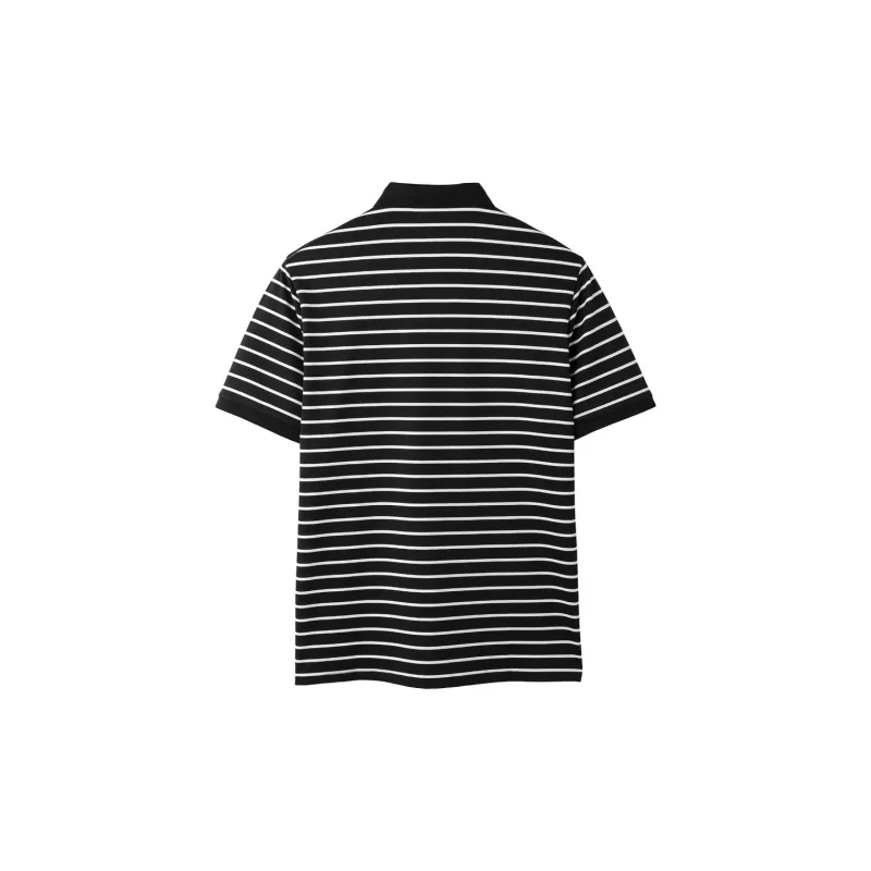 HLA Polo Shirts Men Black Stripes 29-1
