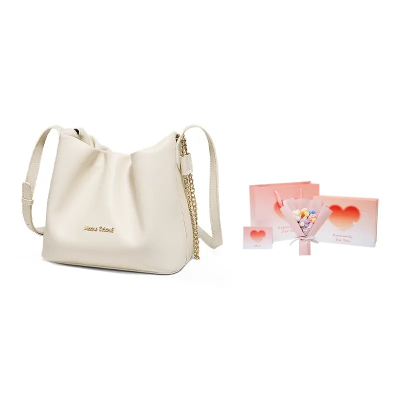 Marino Orlandi Synthetic Leather Shoulder Bag Women's White/Black-14