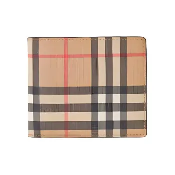 Burberry Canvas Card Holder Wallet Men's Archive Beige