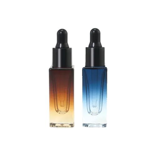 JINGLINGLONG 10ml Glass Dropper Bottle Essential Oil Mixing Bottle Mini Sample Empty Bottle Travel Portable Set
