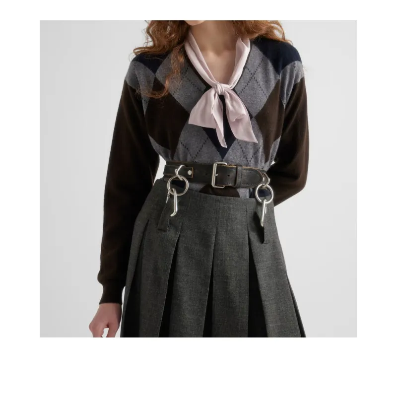 PRADA Cashmere V neck Sweater-1
