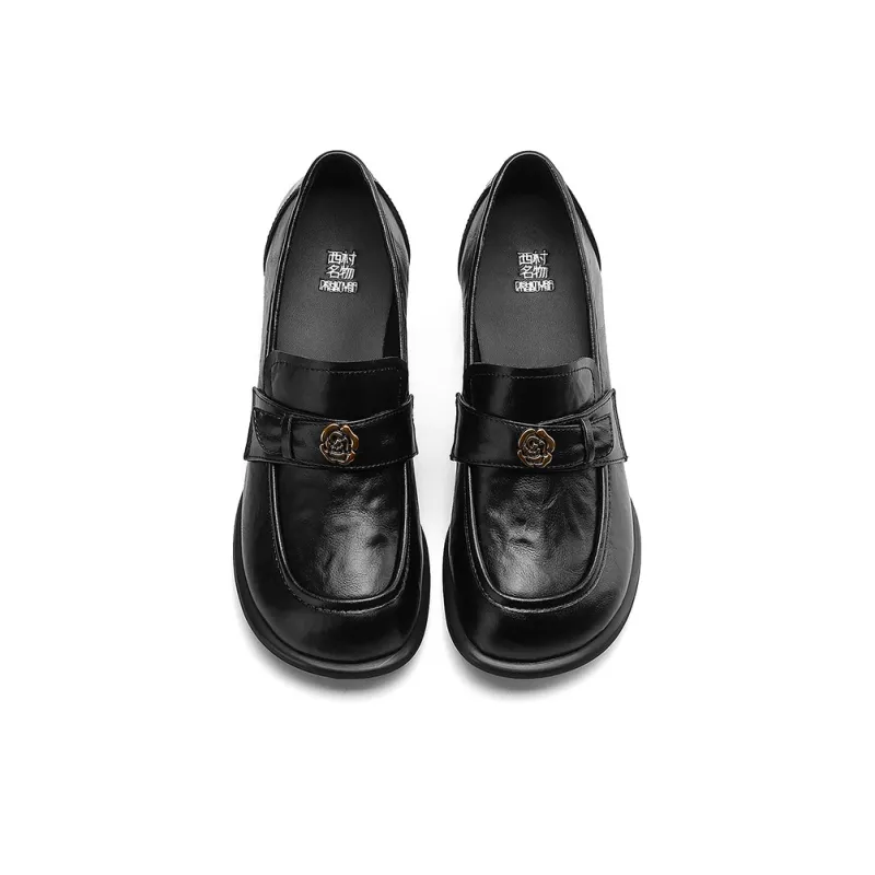 XICUNMINGWU Loafers Women's Black/Dark Brown-3