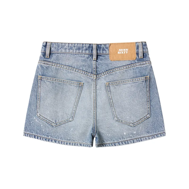 Miss Sixty Denim Shorts Women's Light Blue-1