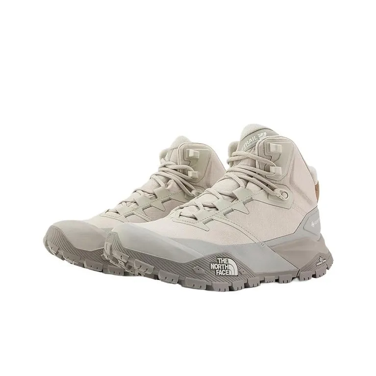 THE NORTH FACE Anti-Slip And Wear-Resistant Water-Resistant High-Top Trekking Shoes Women's Moon Shadow Gray-1