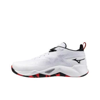 Mizuno Anti Slip Wear Resistant Low Top Basketball Shoes Unisex White