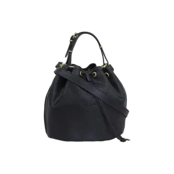 Alpha Industries Leather Shoulder Bag Crossbody Bag Handbag Regular Women's Black