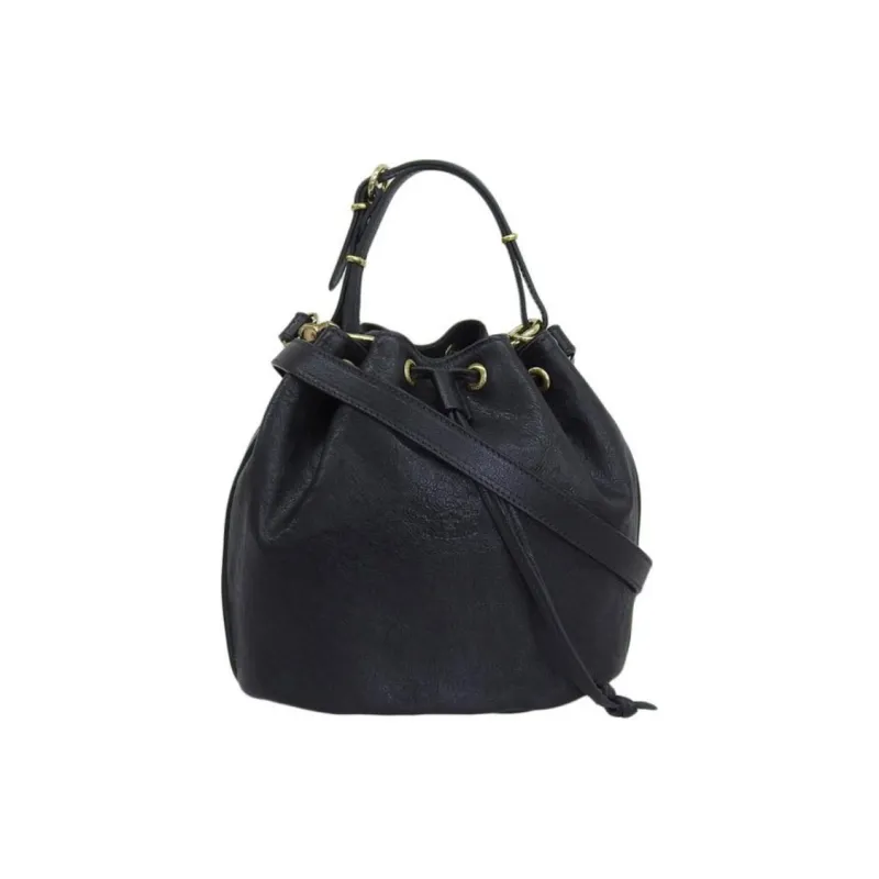 Alpha Industries Leather Shoulder Bag Crossbody Bag Handbag Regular Women's Black-0