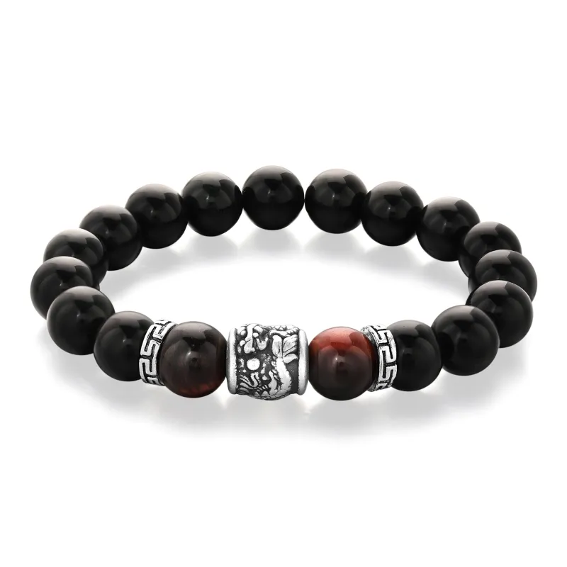Lao Feng Xiang Obsidian Jade Bracelets Men's-6