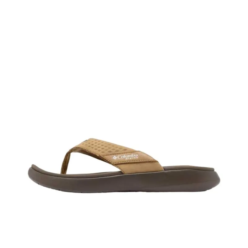 Columbia PFG Boatside Slip-Resistant Flip Flops Women's Sahara Desert-0