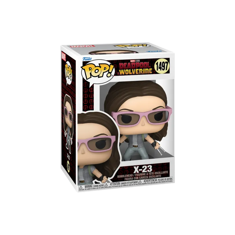 Funko Deadpool 3 Deadpool And The Wolverine's X 23 With Sunglasses Chibi Figures-1