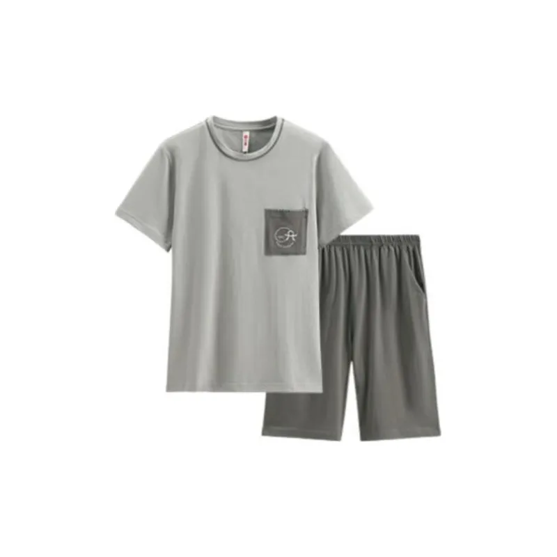 FENTENG Pajama Set Men's Kitten Gray-0