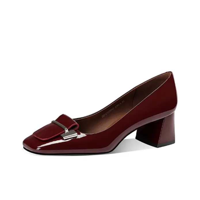 JESSICA SOPHIA Chunky Heel High Heels 5cm Women's-2