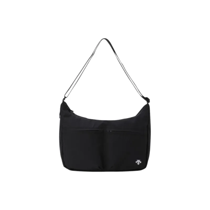 DESCENTE Polyester Shoulder Bag Large Size Unisex Black-0