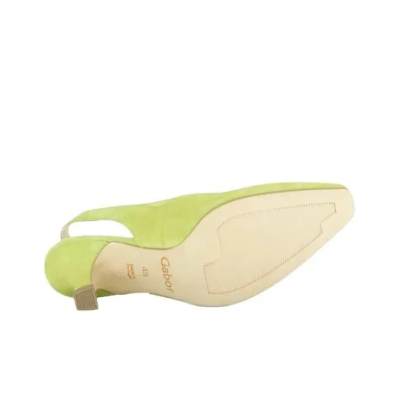 Gabor Fashion Chunky Heel High Heels 6cm Women's Light Green-5