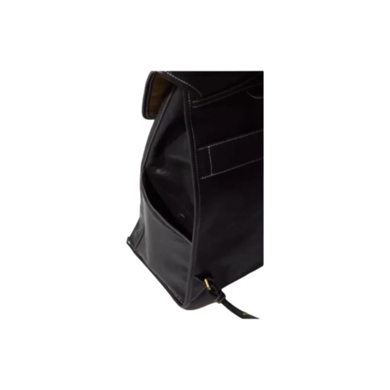 Songmont Vegetable Tanned Cow Leather Backpack Tubas Unisex Sandalwood Brown/Smoky Ink Black-3