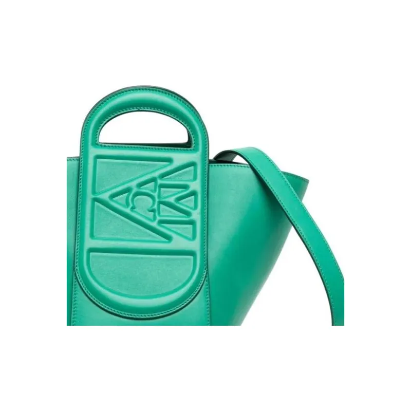 MCM Mode Travia Spain Nappa Leather Tote Bag, Shopping Bag, Crossbody Bag, Handbag Mini Women's Green-3