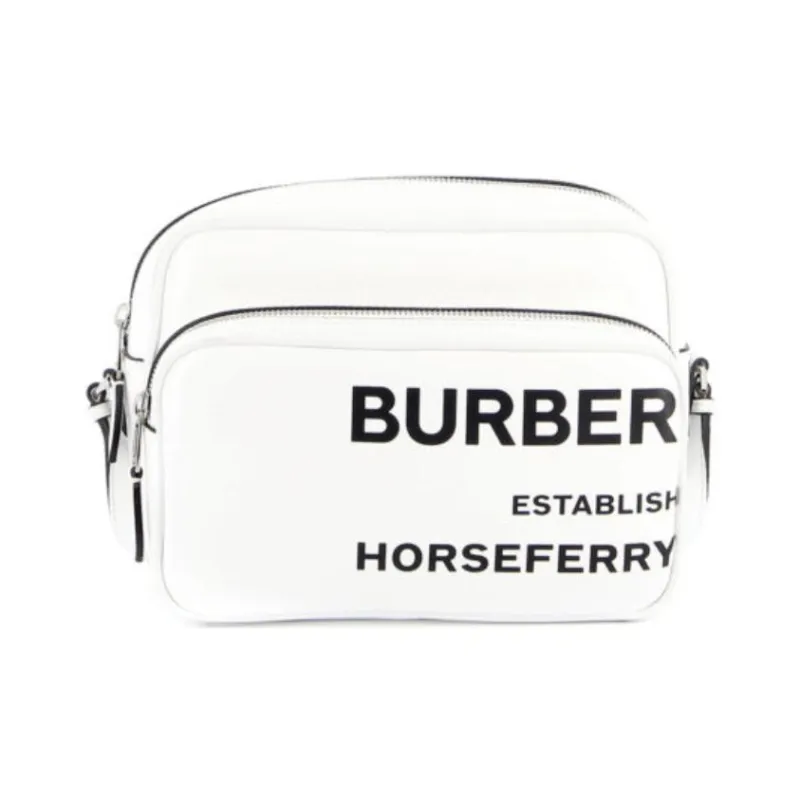 Burberry Wool Shoulder Bag Crossbody Bag Women's White-1
