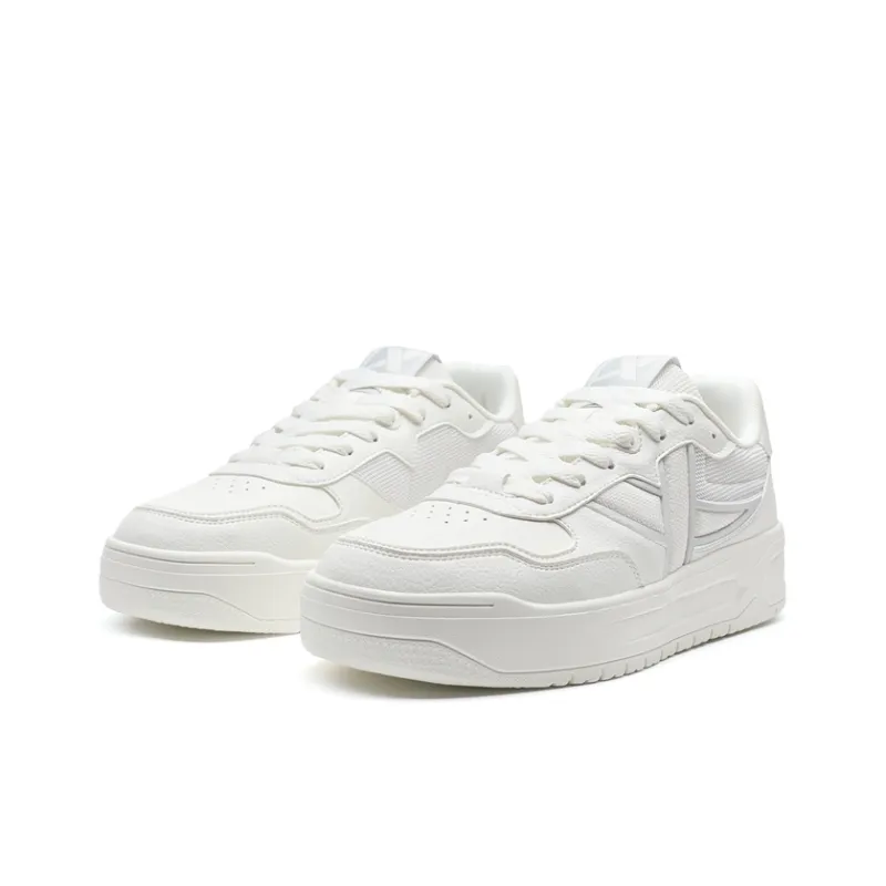 XTEP Air Force One Lightweight Wear-Resistant And Slip-Resistant Low-Top Skateboard Shoes Men's White Gray-2