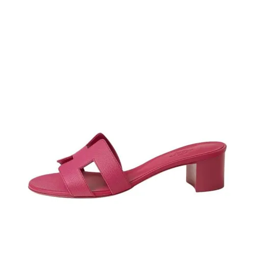 HERMES Oasis Slide Slippers Women's Fuchsia