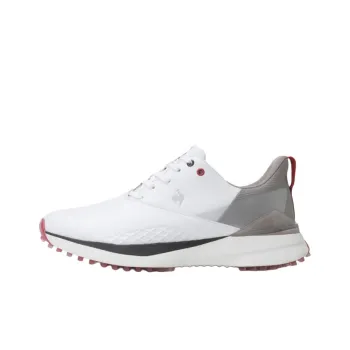 Le Coq Sportif Anti Slip Wear Resistant Low Top Golf Shoes Unisex White Gray
