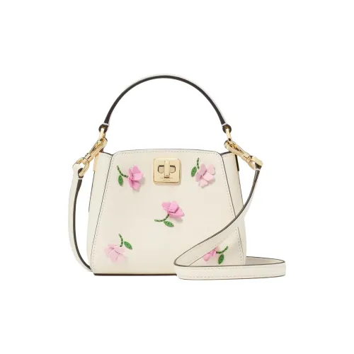 Kate Spade Grained Leather Shoulder Bag Crossbody Bag Handbag Mini Women's Ecru
