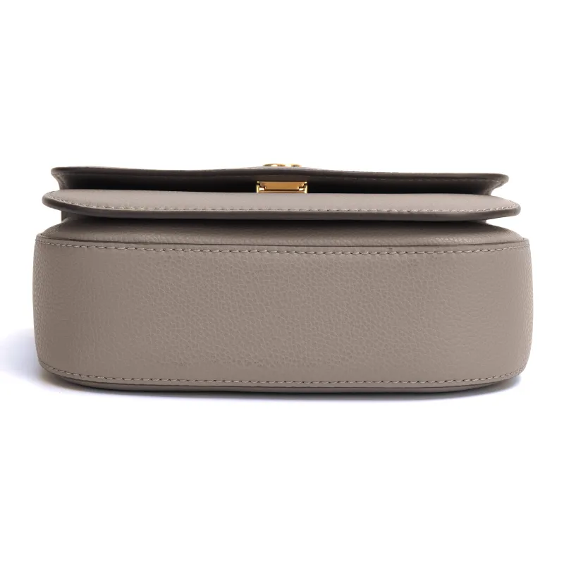 TORY BURCH Robinson Litchi Grain Leather Crossbody Bag, Shoulder Bag Women's Hawk Gray-3