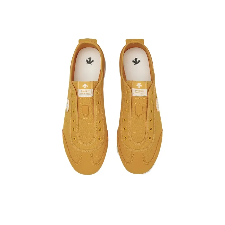 DESCENTE Abrasion Resistant Low Top Casual Shoes Men's Yellow-2