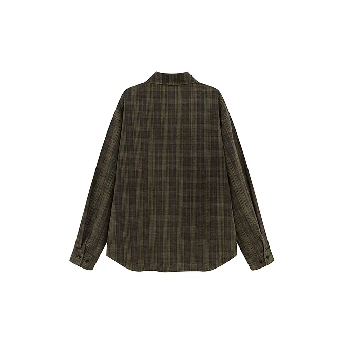 CHUU Shirts Women's Green Plaid-1