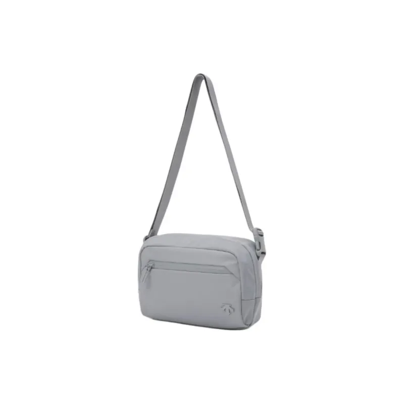 DESCENTE Nylon Crossbody Bag Small Size Unisex Light Gray-0