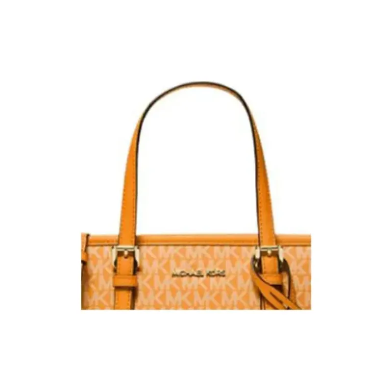 MICHAEL KORS Jet Set Coated Canvas Tote Bag Shopping Bag Crossbody One Shoulder Handbags Extra Small Women's Orange-2