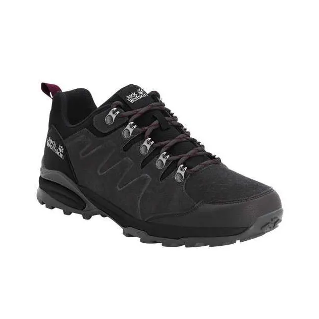 Jack Wolfskin Refugio Cushioned Slip-Resistant Low-Top Hiking Shoes Women's Black-2