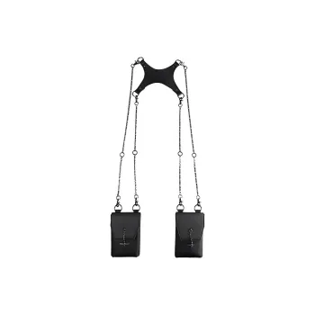 Boy London Artificial Leather Backpack Regular Unisex Black