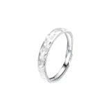 Sterling Silver Ice Crush Ring[Men's Ring]